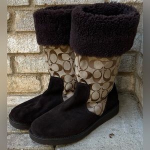 Coach  monogram boots